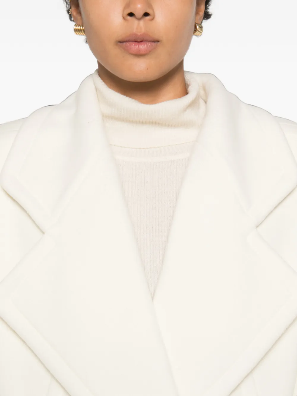 Stella McCartney Jack met dubbele rij knopen Beige
