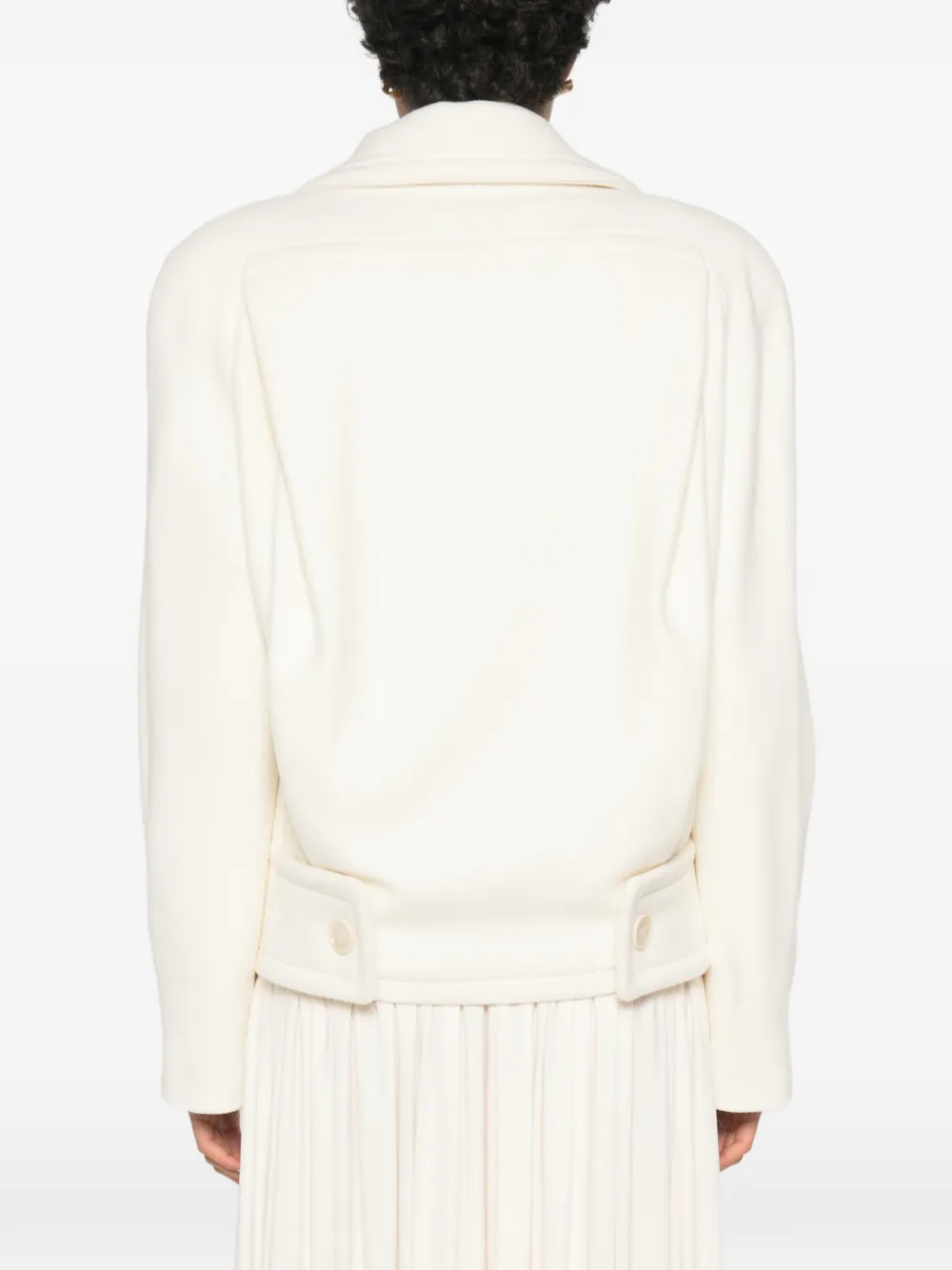 Stella McCartney Jack met dubbele rij knopen Beige