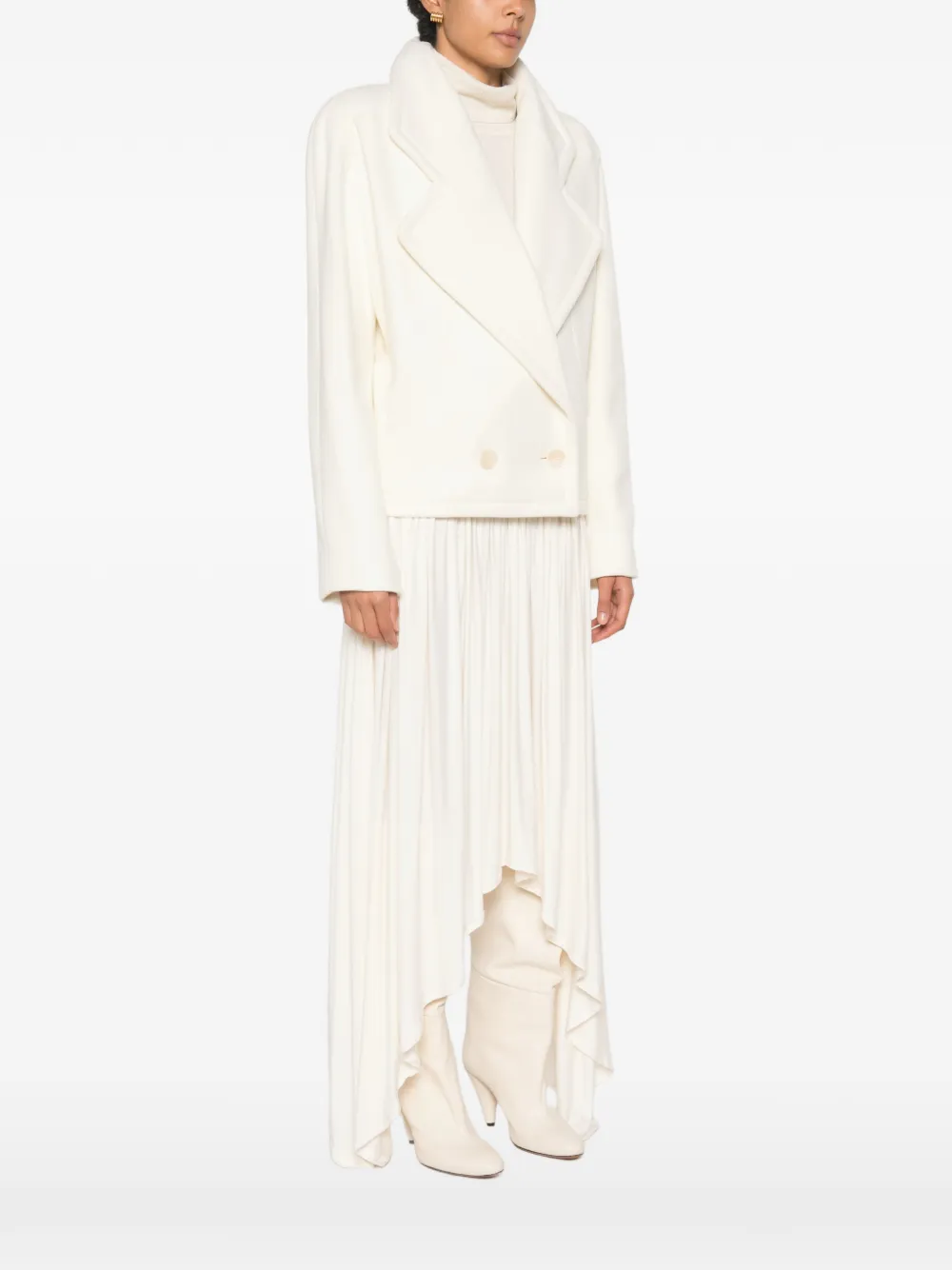 Stella McCartney Jack met dubbele rij knopen Beige