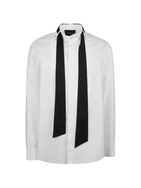John Richmond scarf-detail bib-front shirt
