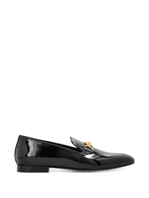 Versace Gala patent slippers