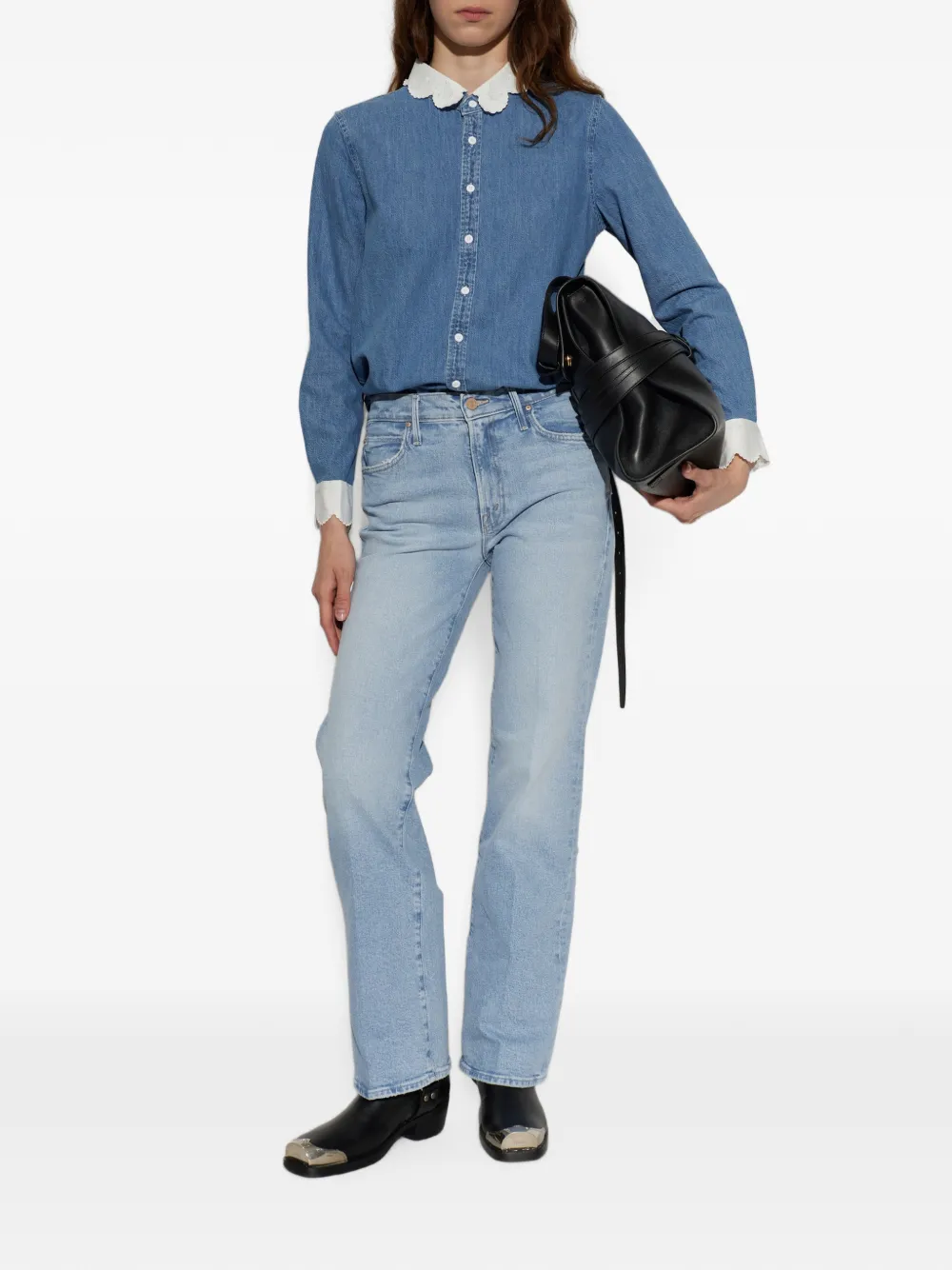 MOTHER The Kick It broek Blauw