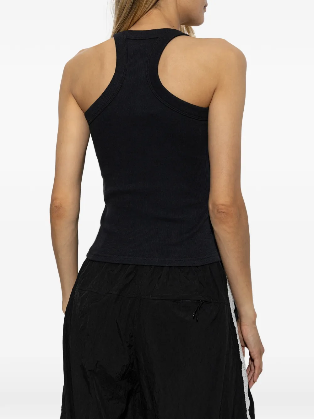 Nike Chill ribbed racerback top Zwart