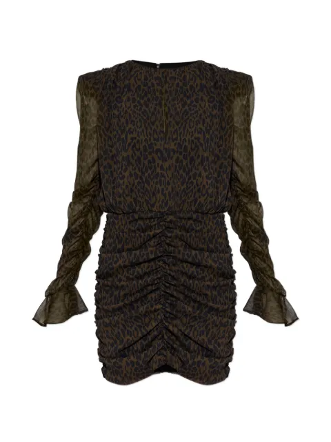 ROTATE BIRGER CHRISTENSEN vestido corto fruncido con motivo floral