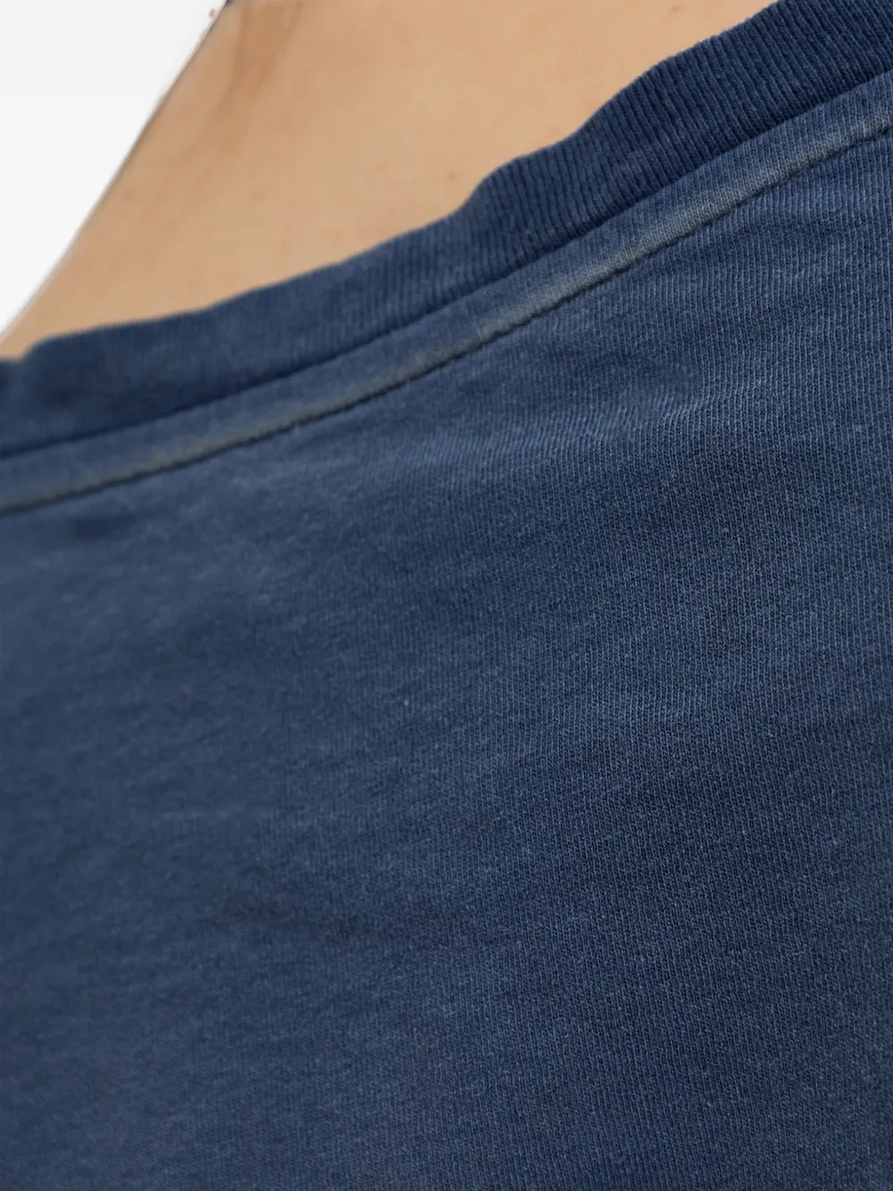 Maison Margiela Jersey T-shirt met tonale patch Blauw