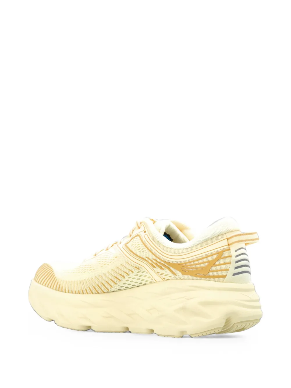 HOKA Bondi 7 mesh sneakers Geel