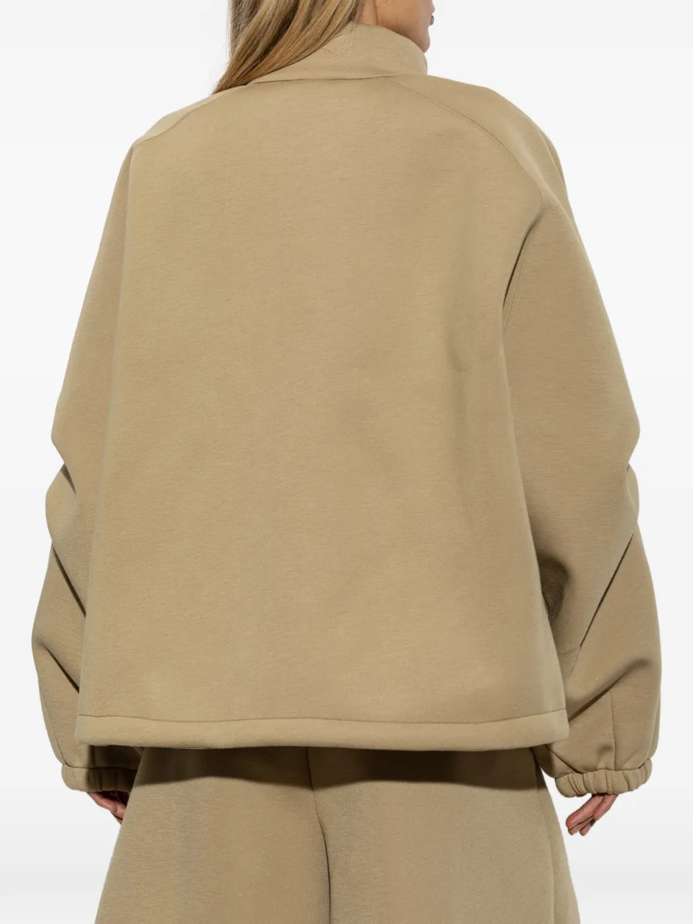 Nike zip-up high-neck sweatshirt Beige