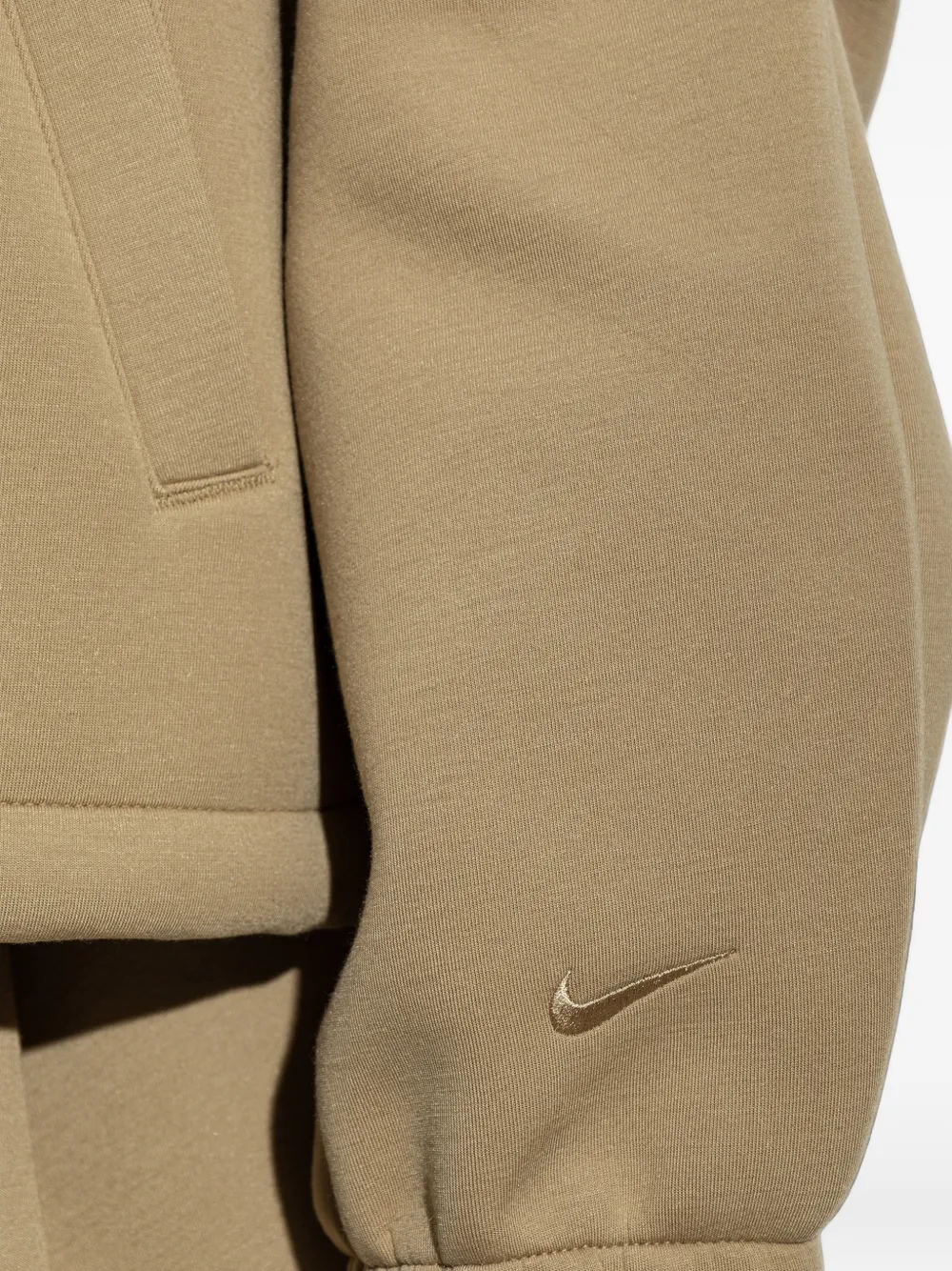 Nike zip-up high-neck sweatshirt Beige