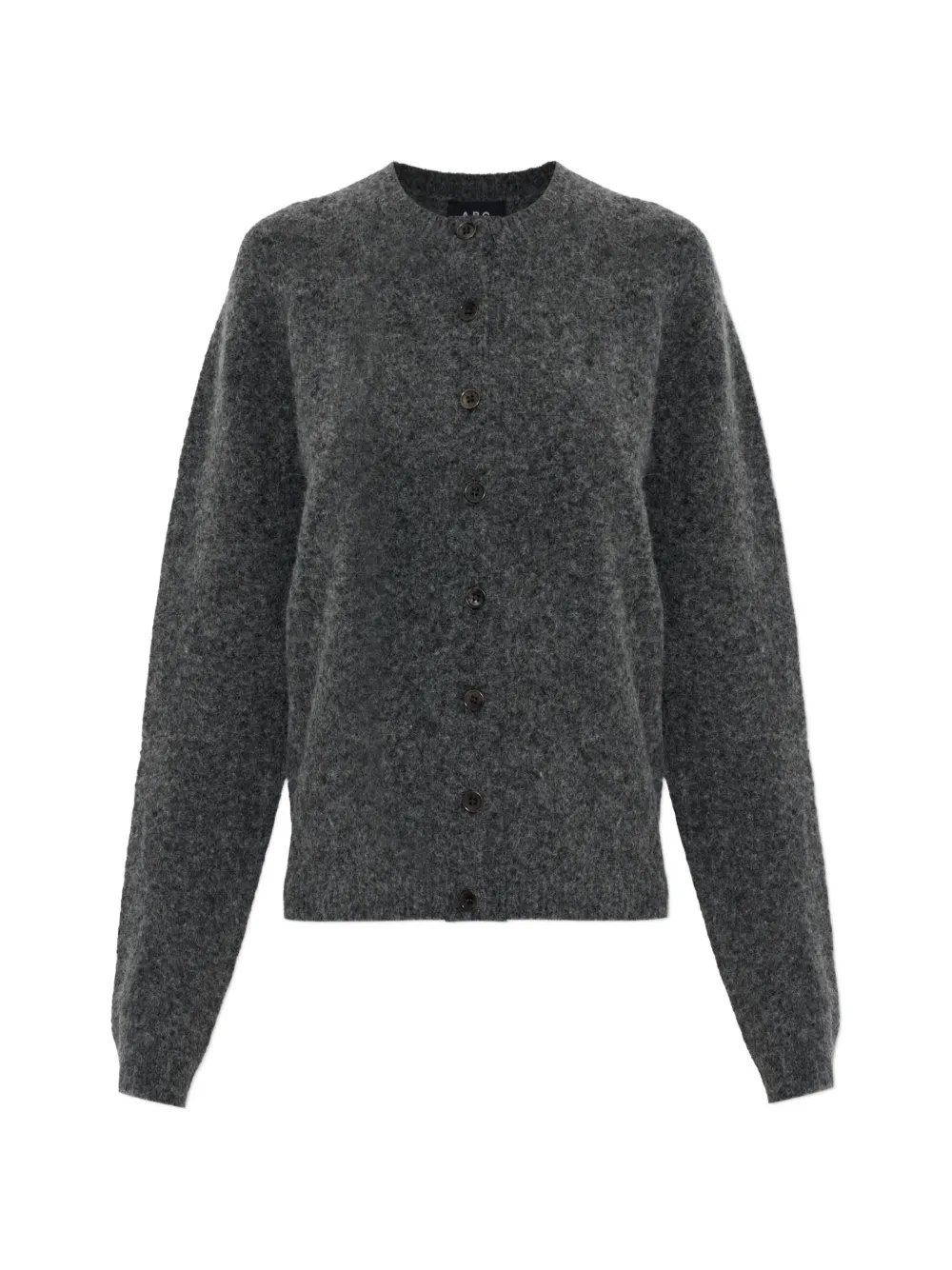 A.P.C. brushed button-up cardigan - Grigio