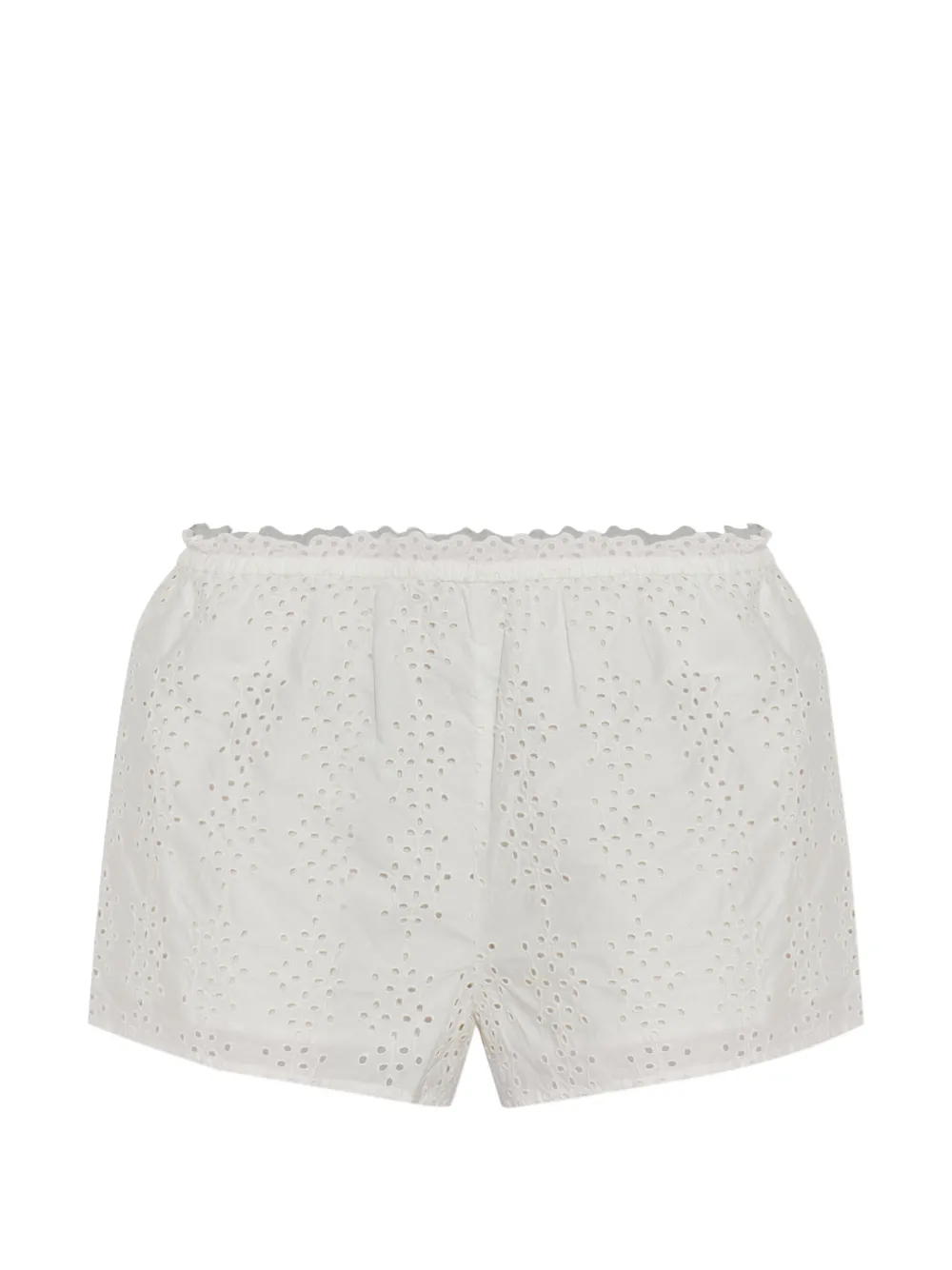 Posse Harriet broderie anglaise shorts Wit