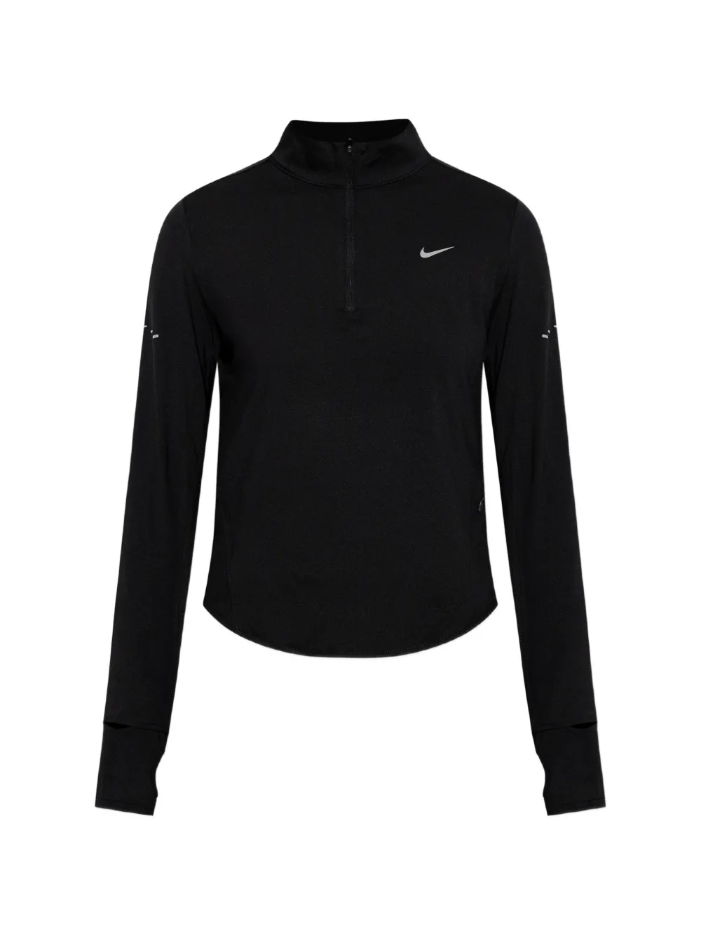Nike Swift logo-print quarter-zip sweatshirt Zwart