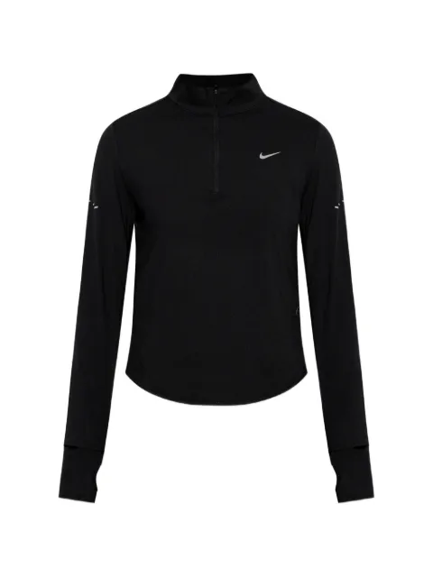Nike Swift logo-print quarter-zip sweatshirt