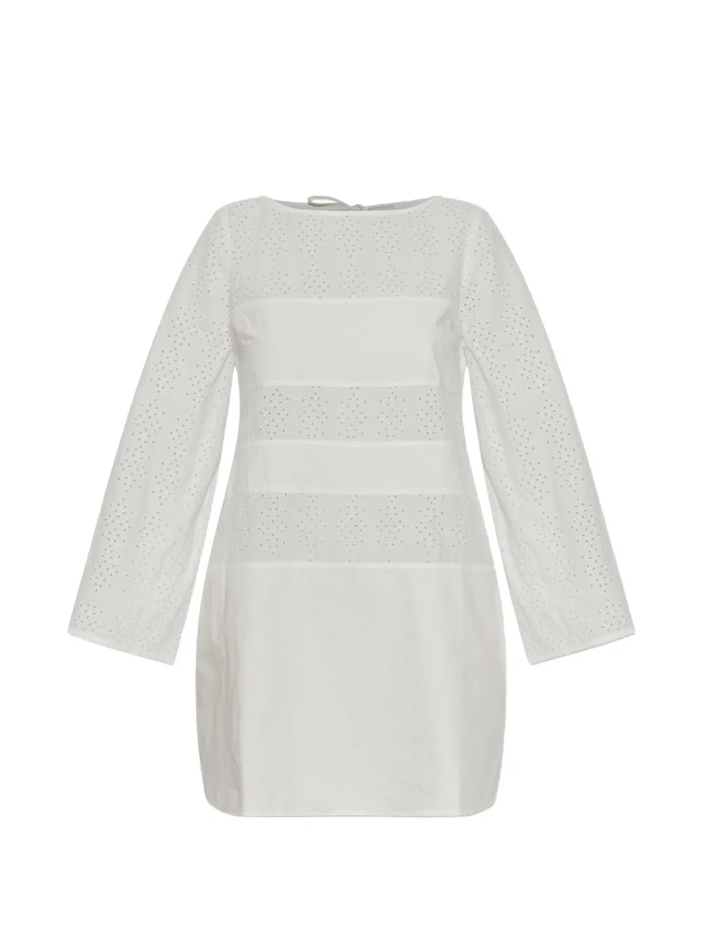 Posse Harriet broderie anglaise mini-jurk Wit
