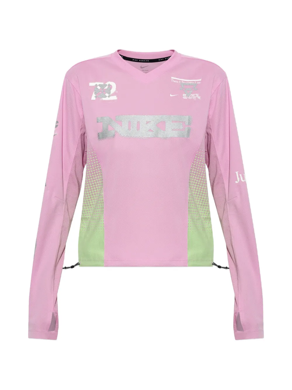 Nike Swift logo-print long-sleeve T-shirt - Rosa