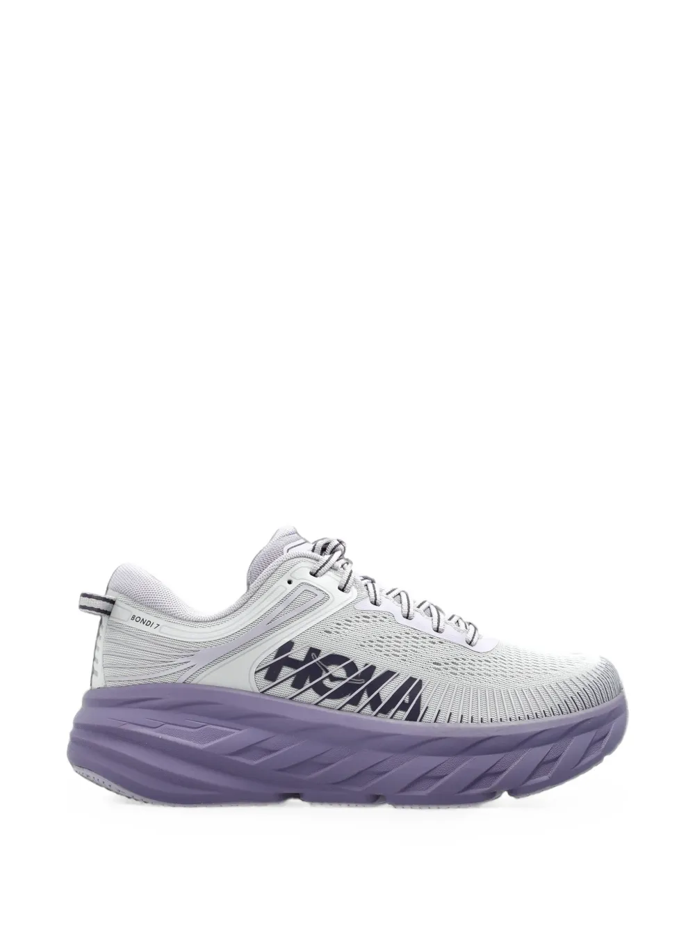 HOKA Bondi 7 lace-up sneakers Paars