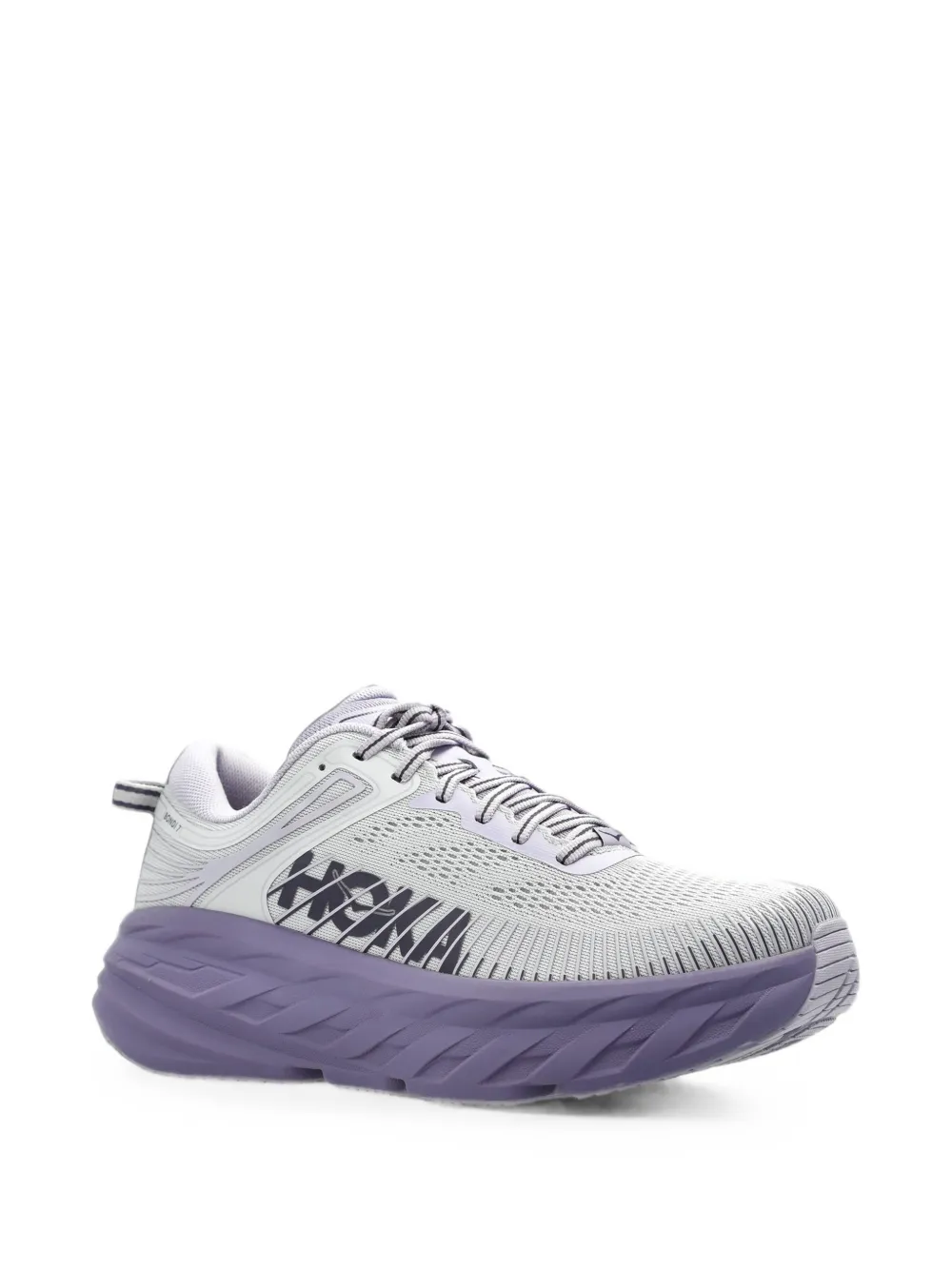 HOKA Bondi 7 lace-up sneakers Paars