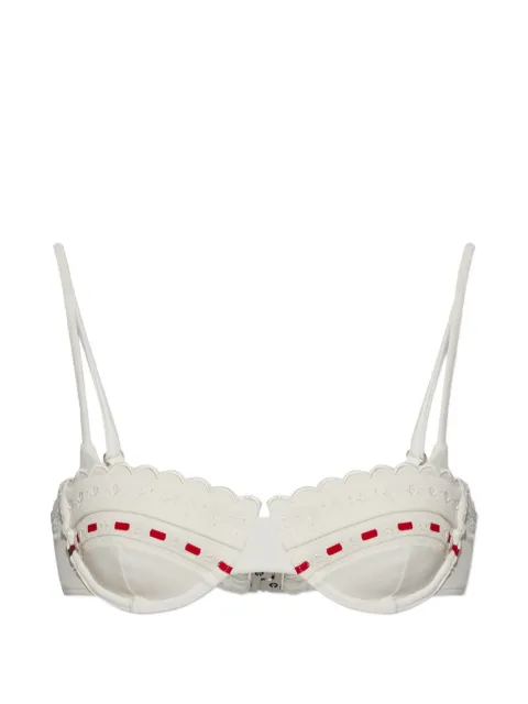 Posse Pia scalloped-edge bikini top