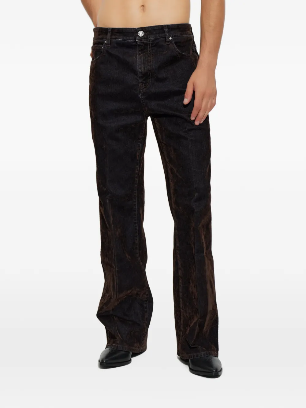 AMIRI Flock MA Fit jeans met vijf zakken Zwart