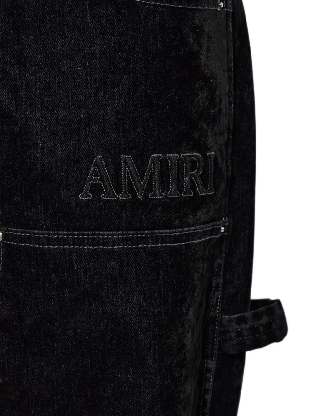 AMIRI Jeans met logopatch Zwart