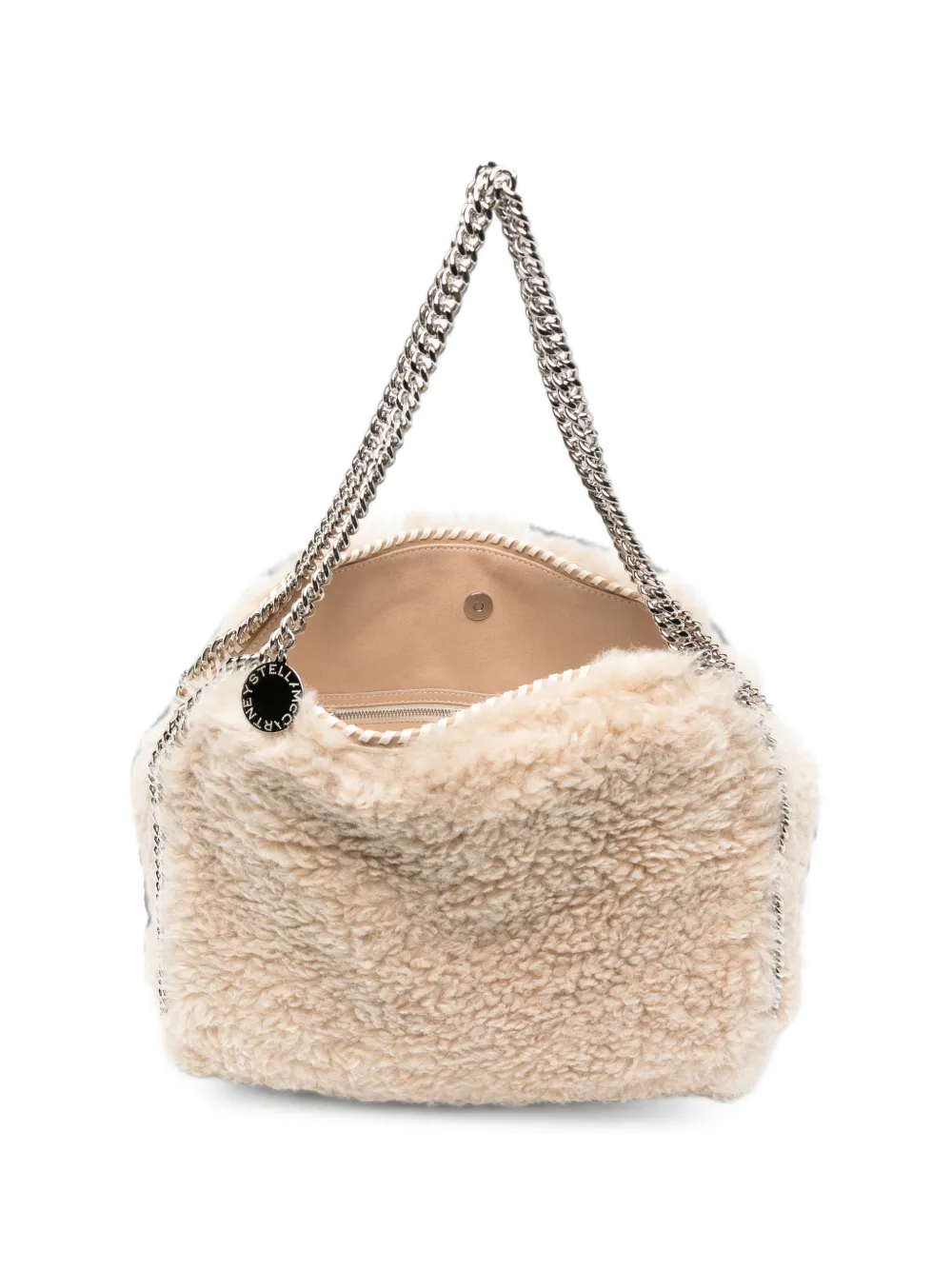 Stella McCartney Falabella shopper met ketting Beige