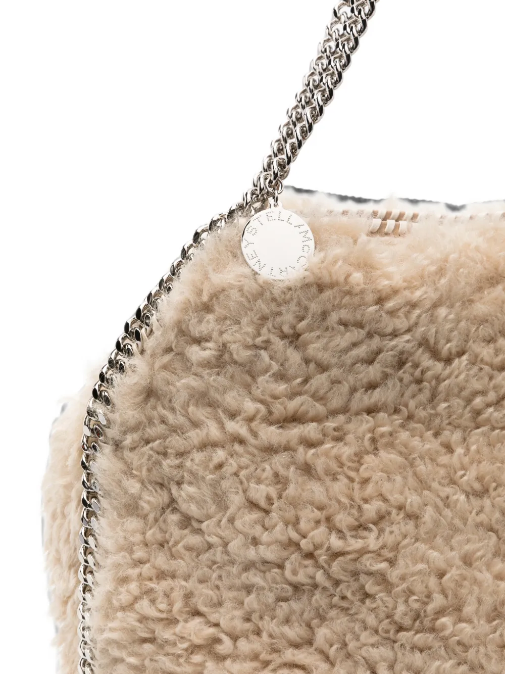 Stella McCartney Falabella shopper met ketting Beige