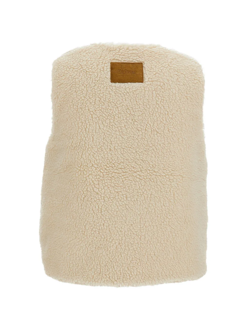 Barbour Bodywarmer met bont-effect en knopen Beige