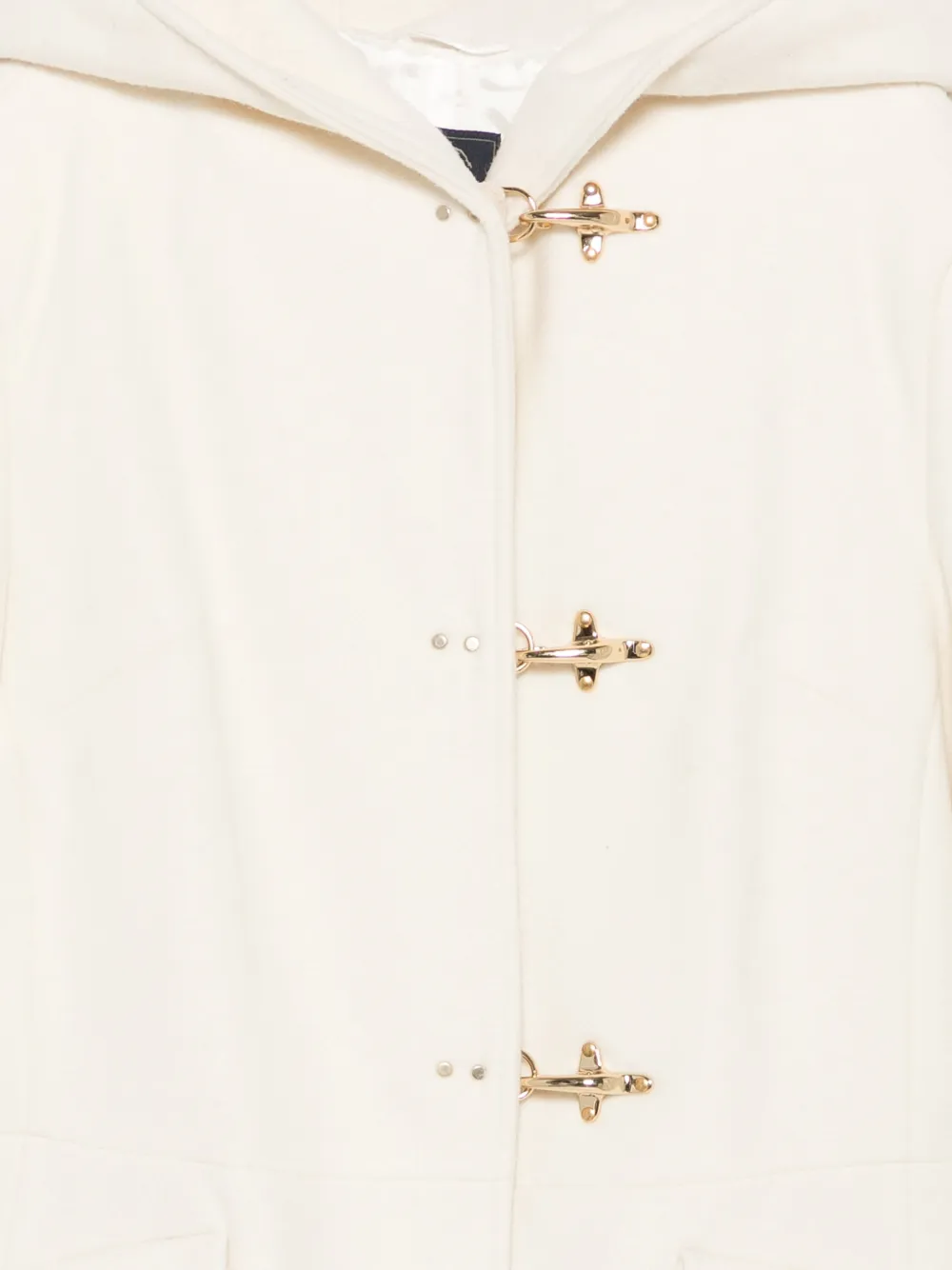 Fay Kids Jas met capuchon en toggle-sluiting Beige