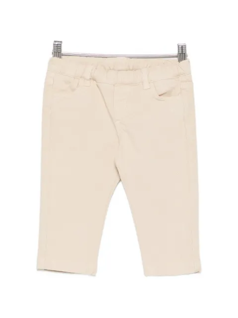 Fay Kids logo-embroidered elasticated-waistband trousers