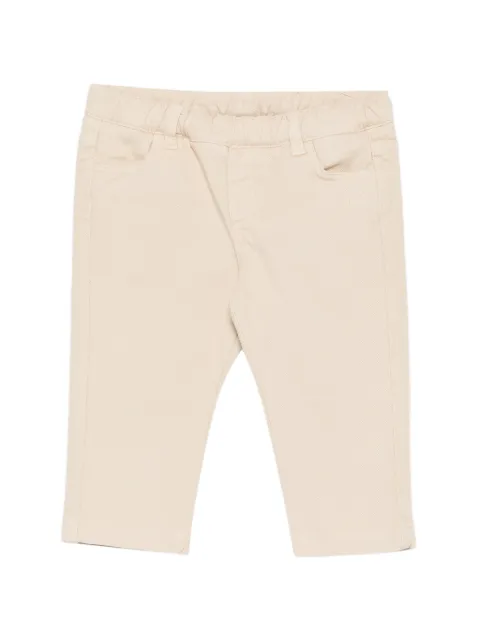 Fay Kids logo-embroidered elasticated-waistband trousers