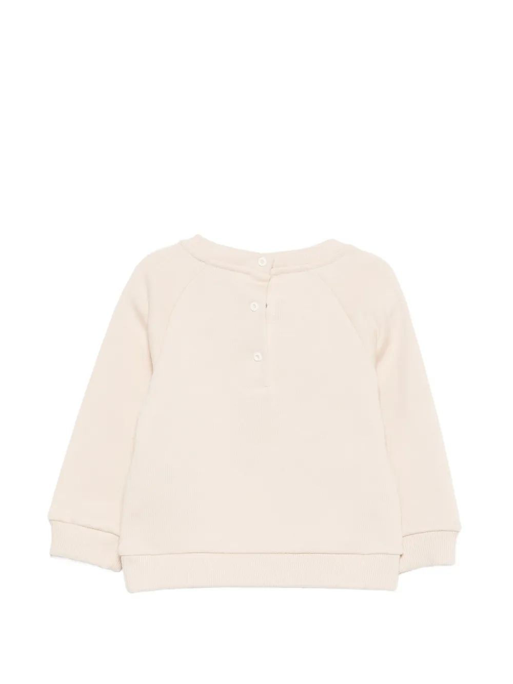 Fay Kids Trui met raglanmouwen en logo-applicatie Beige