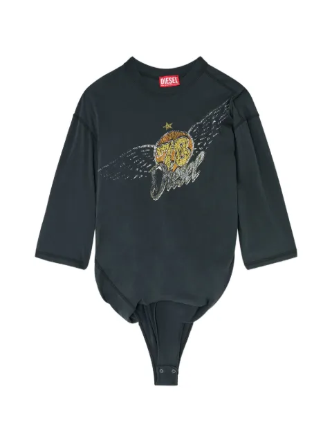 Diesel T-shirt bodysuit with concert graphics