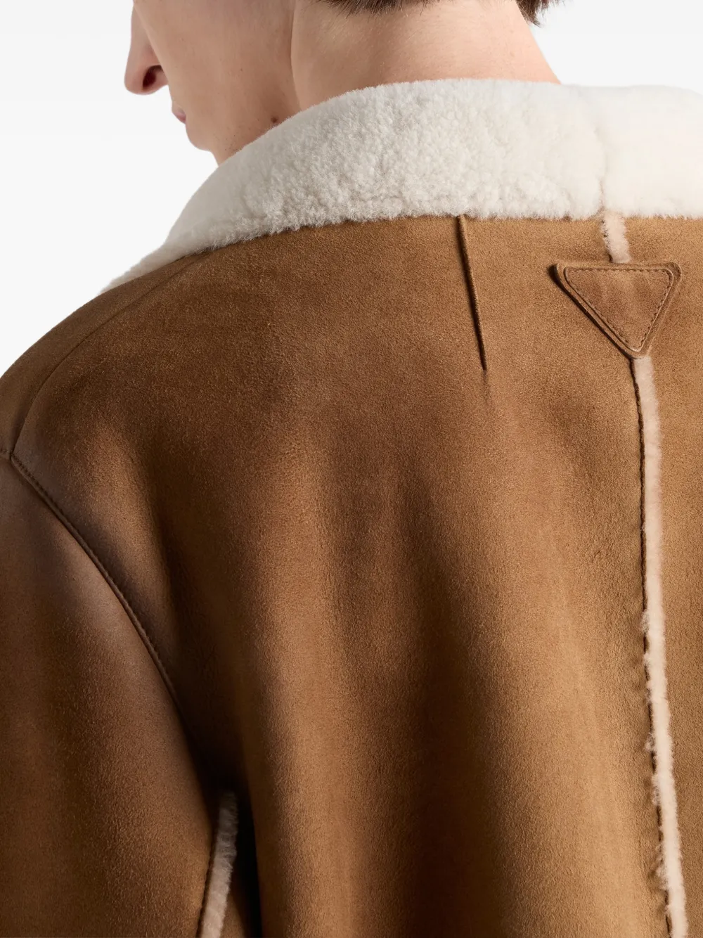 Prada Jas met dubbele rij knopen Bruin