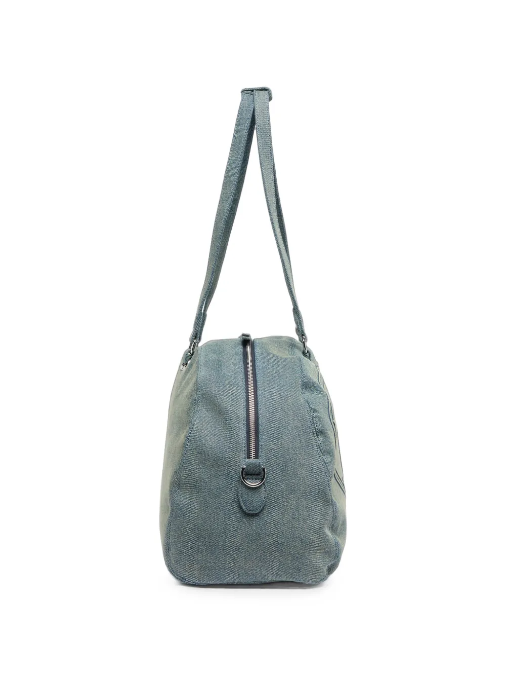 Diesel 1DR denim tas met Oval D-logo Blauw