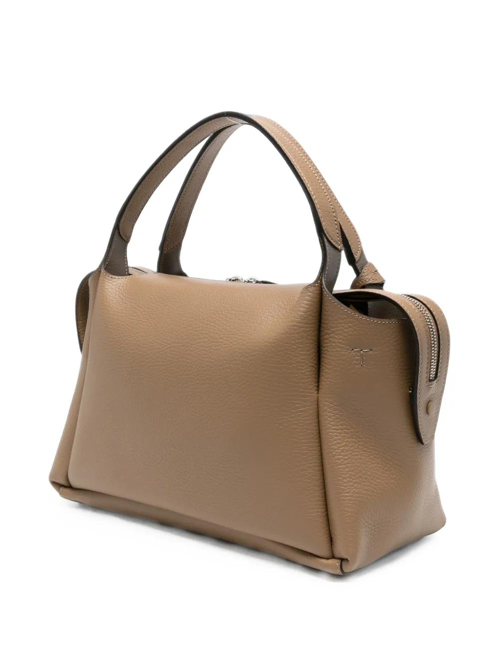 Tod's T Timeless shopper van bewerkt leer Beige