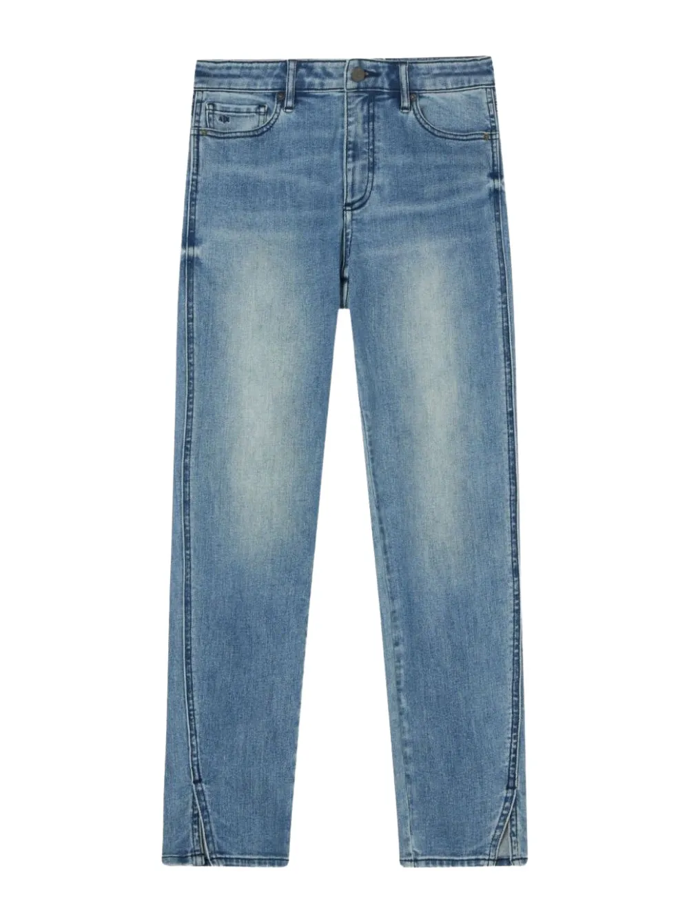 Armani Exchange Super-skinny jeans met zijsplit Blauw