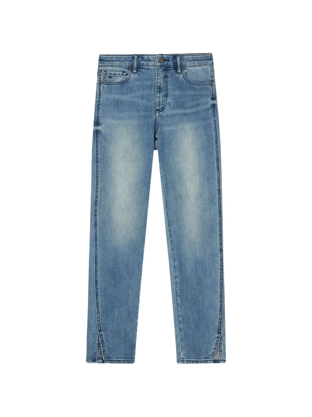 Armani Exchange Jeans skinny con spacco laterale - Blu