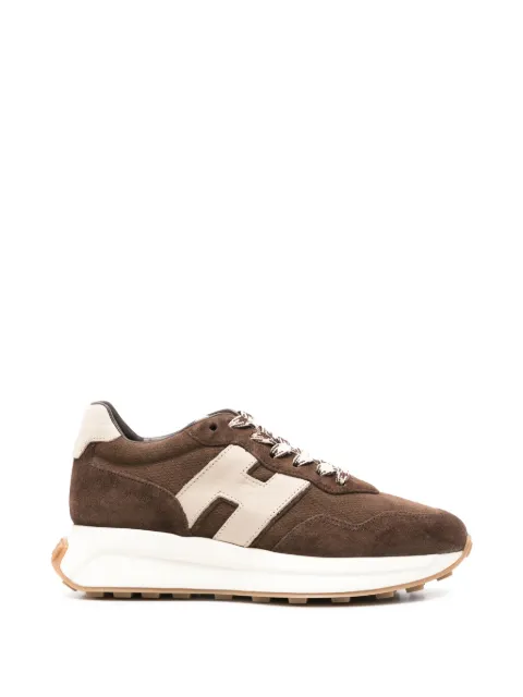 Hogan H641 suede logo-patch sneakers