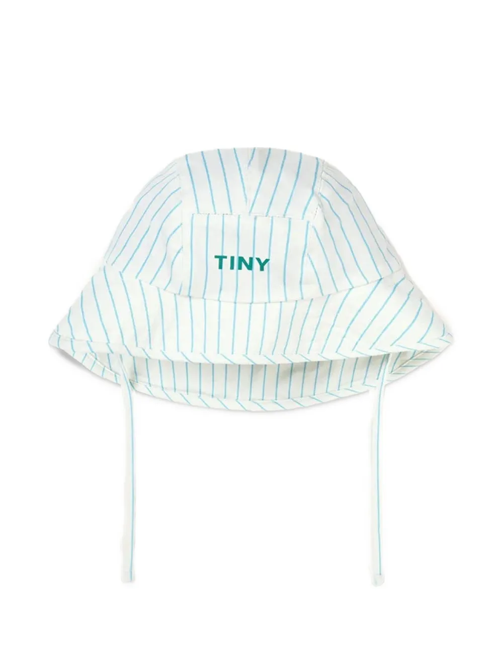 Tiny Cottons striped tie-fastening bucket hat - Blue