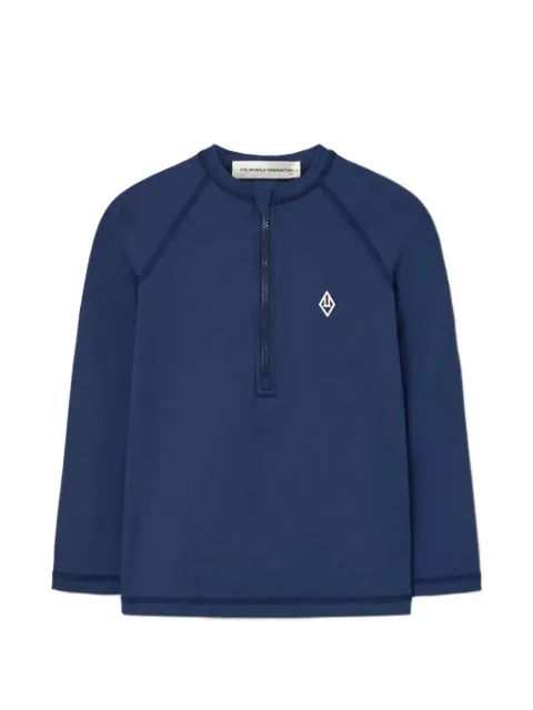 The Animals Observatory Deer zip-fastening swim top