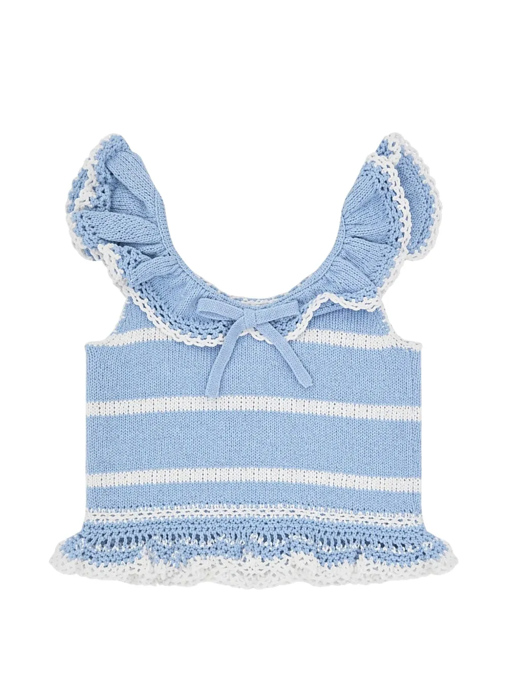 ZIMMER N Kids Indra gestreepte gebreide top Blauw