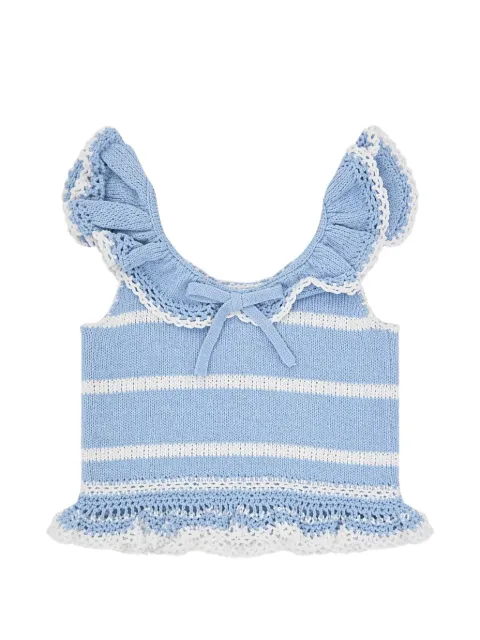 ZIMMERMANN Kids Indra striped knit top