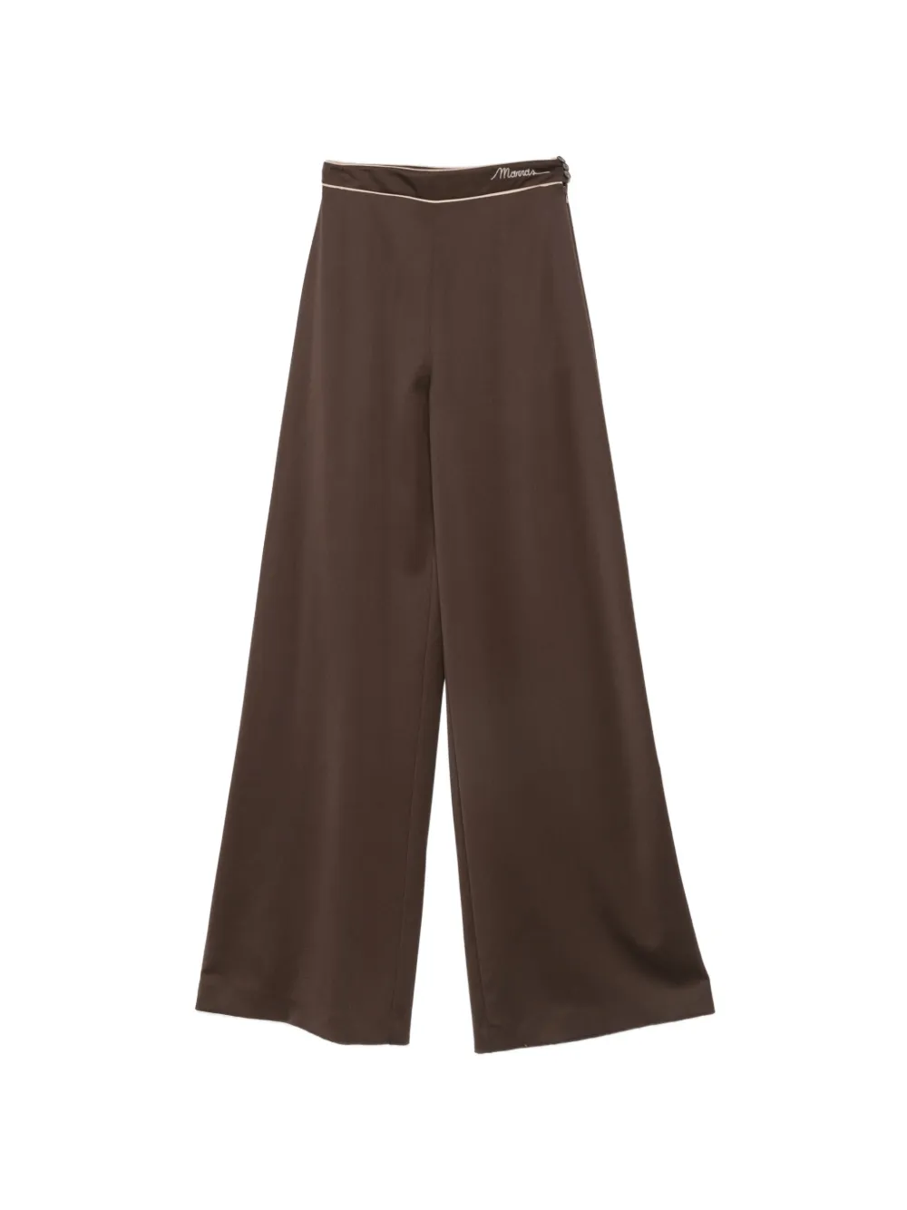 Antonio Marras logo-embroidered wide-leg trousers