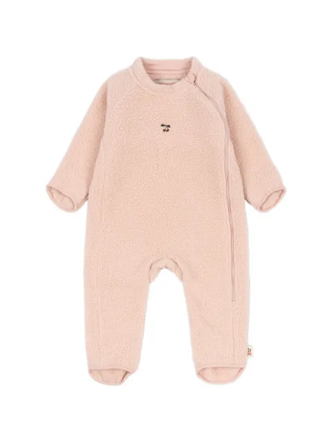 Konges Sløjd Safa cherry-embroidered teddy pajamas