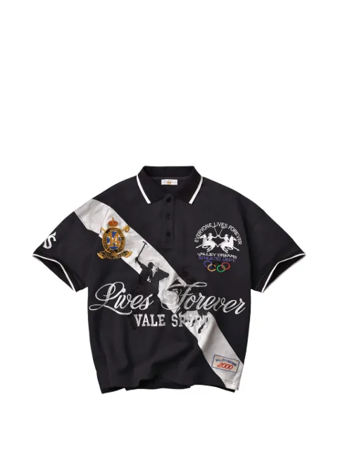 Vale graphic-print polo shirt