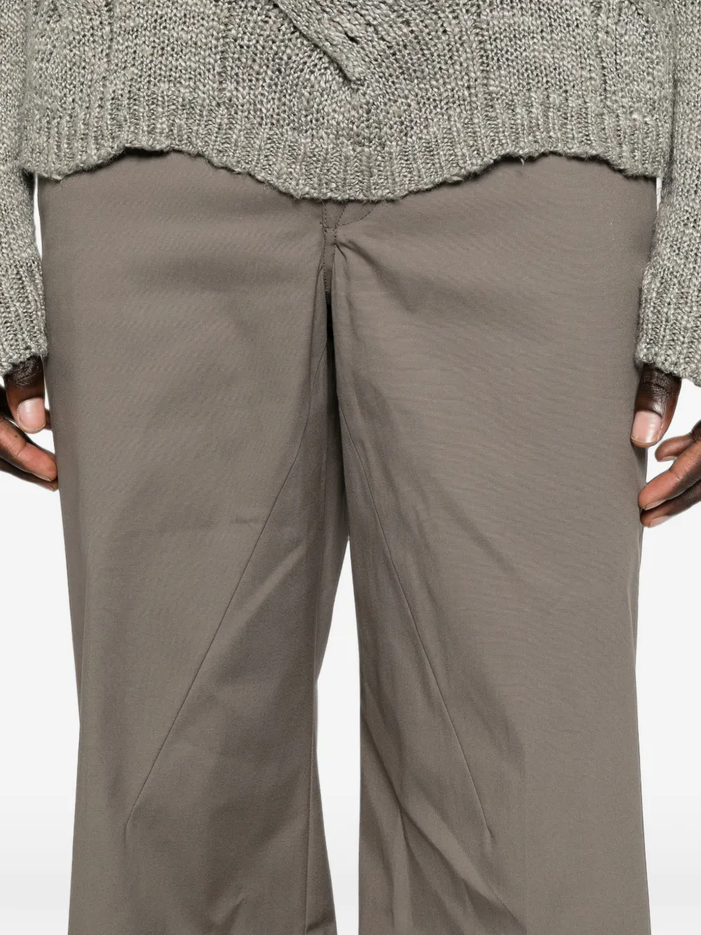 Rick Owens Broek met trekkoordtaille Grijs