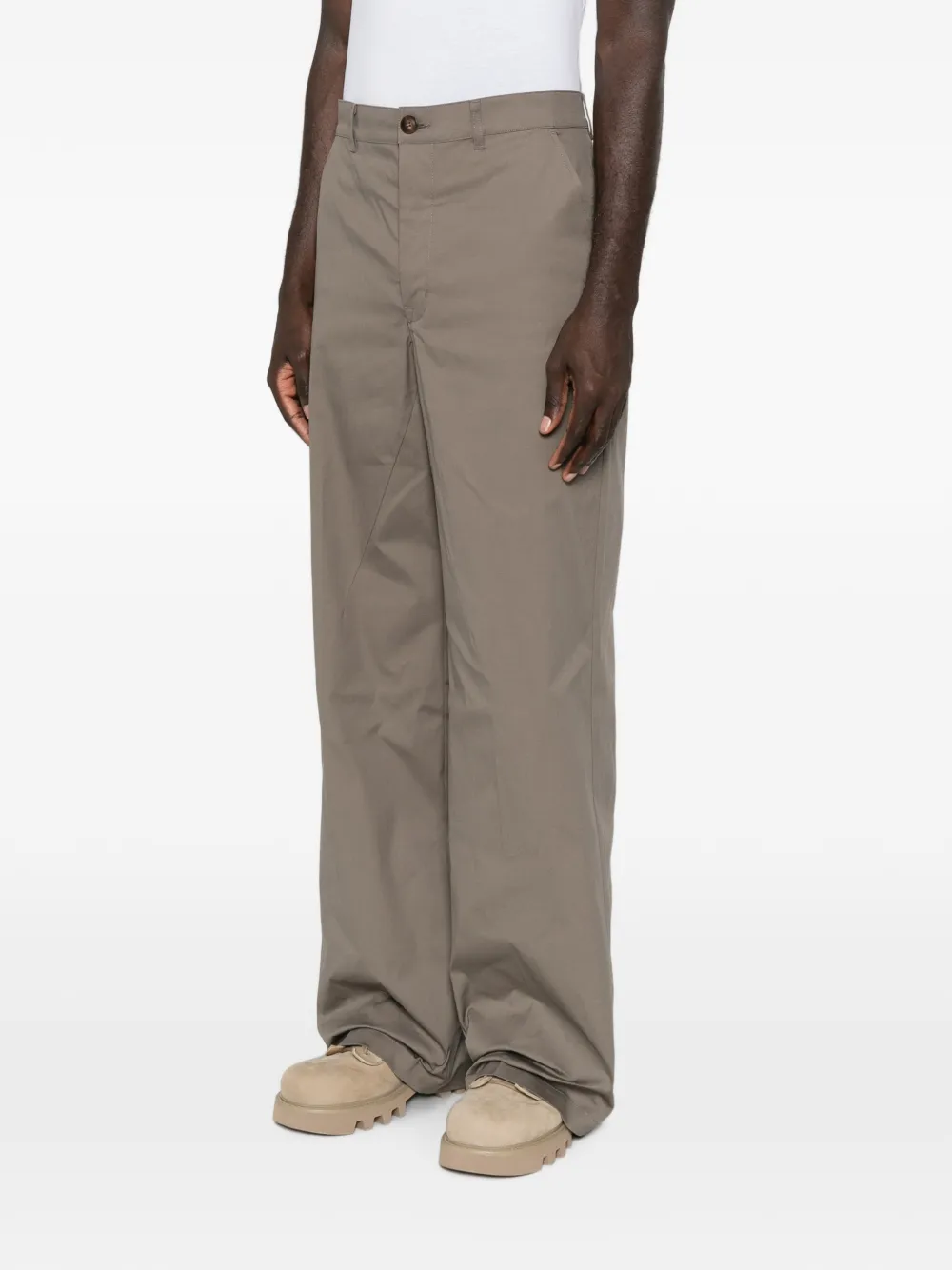 Rick Owens Broek met trekkoordtaille Grijs