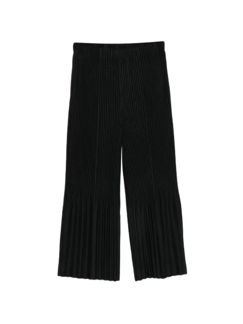 Issey Miyake pantalones con efecto plisado