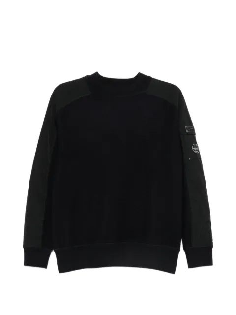 Murphy&Nye contrast-panel flap-pocket sweater