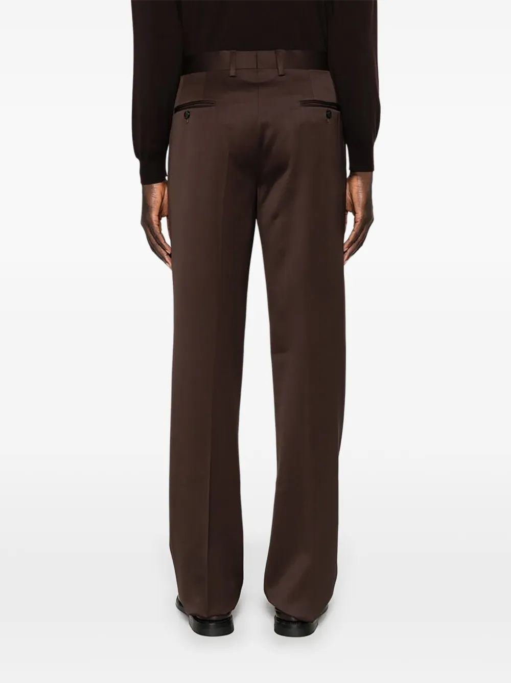 Lardini Straight plooibroek Bruin