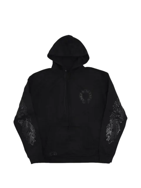 Chrome Hearts hoodie Horseshoe à fleurs